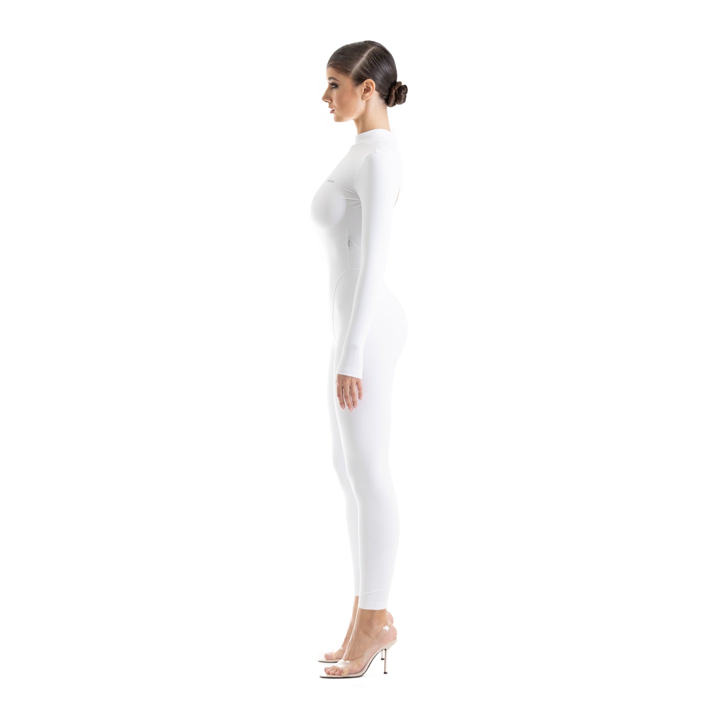 White cheap unitard jumpsuit